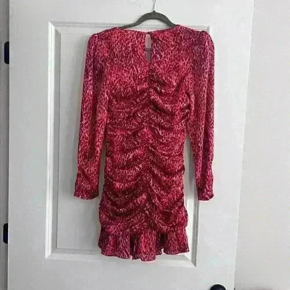 en Saison Razzalind Mini Dress Women's Clothing - Raspberry -Size - SMALL - Picture 2 of 5